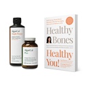 ALGAECAL Bundle - Kalzium-Ergänzung mit Vitamin D + K2, Mag, Boron & Omega 3 Fischöl mit EPA & DHA und Buch von Lara Pizzorno Gesunde Knochen gesund Sie, um Knochengesundheit zu erhöhen