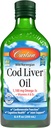Carlson - Cod Liver Oil 1100 mg Omega-3s Plus Vitamine A & D3 - Wild Caught EPA DHA Omega 3 Supplement - Norwegisch Arctic, Sustainable Sourced Nordic Fish Oil Liquid, Unflavored, 250 mL (8.4 Fl Oz)