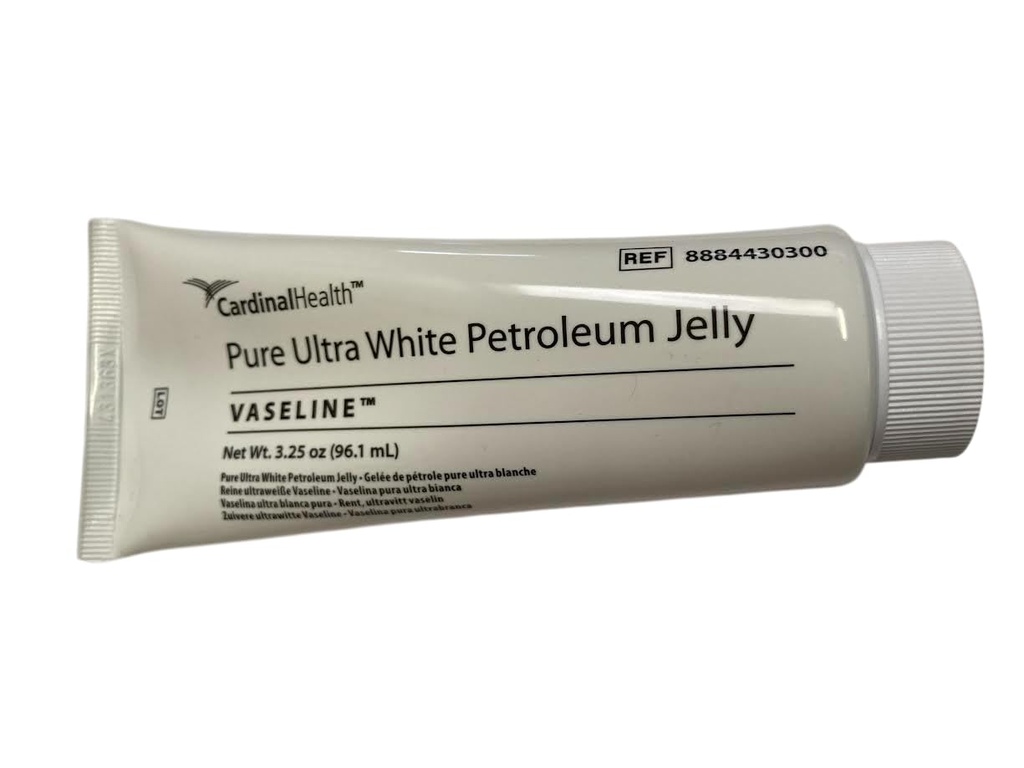 Vaseline Pure Ultra White Petroleum Jelly Ointment, Kendall, 2-pack, 3.25 oz. each