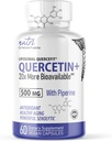 Nature's Fusions Nutri Liposomal Quercetin Phytosome mit Piperine - Patentiert 20x Mehr Bioverfügbar als Quercetin-Ergänzungen - Unterstützt Immun-/Cardiovascular Health - 60 Quercetin 500mg Kapseln