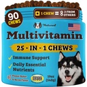 Natural Dog Company 25-in-1 Multivitamin Kauen für Hunde – Täglich weiche Hunde Vitamine mit Antioxidantien, Zink & Folsäure – Unterstützt Gelenke, Haut & Coat, Immun & Herzgesundheit – Alle Altersgruppen, Alle Rassen