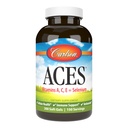 Carlson - ACES, Vitamines A, C, E + Sélénium, Santé cellulaire et immunitaire, Antioxydant, 300 Softgels