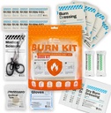 RHINO RESCUE Burn Kit, 4pcs Burn Dressings 4x4”, 8pcs Burn Gel Packets 3.5g, 4pcs Burn Pads, First Aid Kit Kühlen beruhigende Creme Relief mit Bandage, Nitrile Handschuhe, Scheren, Tape, HSA/FSA Eligible