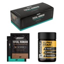 ONNIT Cognitive & Daily Wellness Bundle: Alpha Brain Nootropic Capsules (30 Count) + Total Human Multivitamin Packs (30-Day Supply), IGEN Non-GMO Tested Focus, Energy & Clarity, Pack of 2
