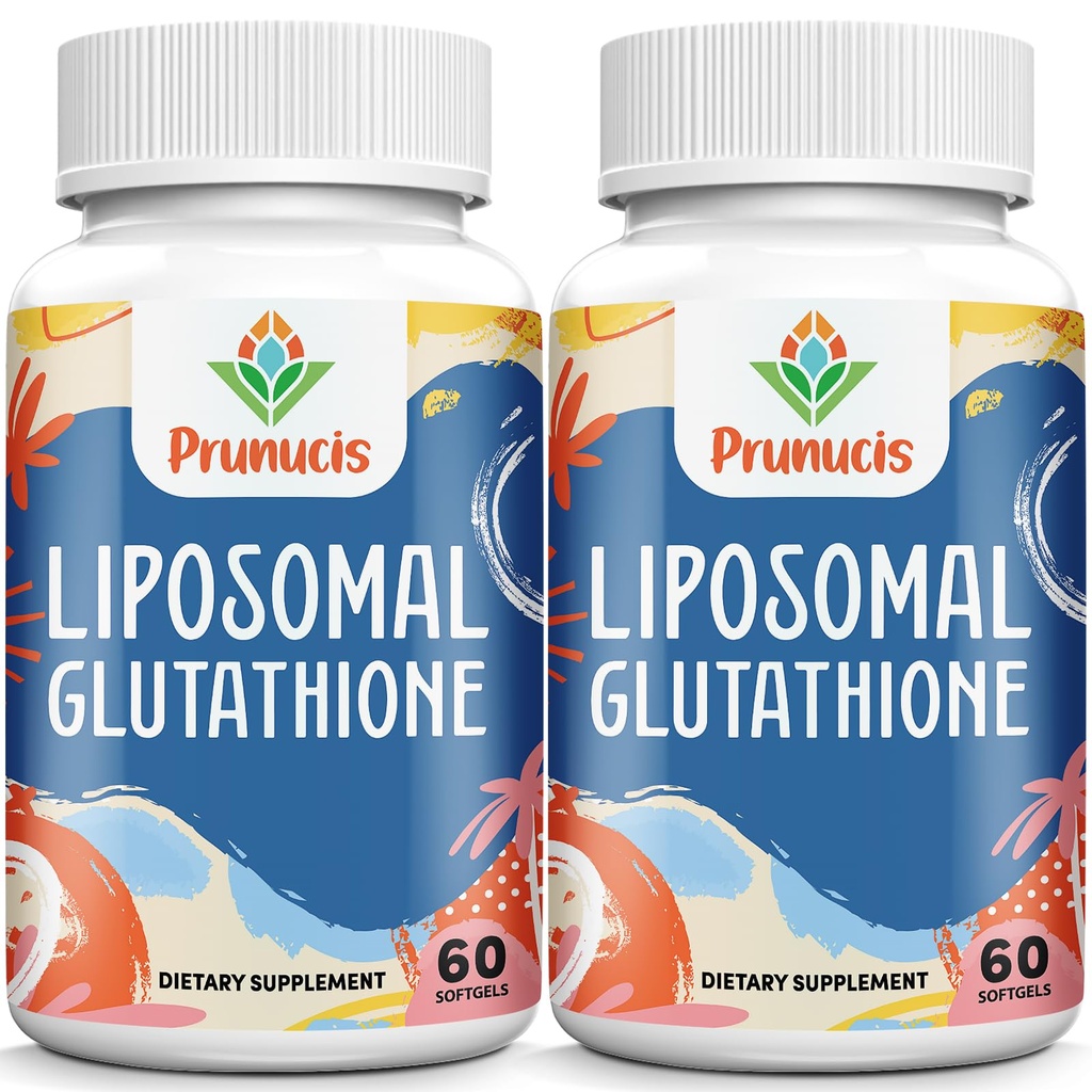 2400MG Glutathion liposomique, avec vitamine C, chardon de lait et acide alpha-lipoïque, maîtres antioxydants, L-glutathion réduit pur - système immunitaire, réparation cellulaire, énergie, absorption élevée, 120 Softgels