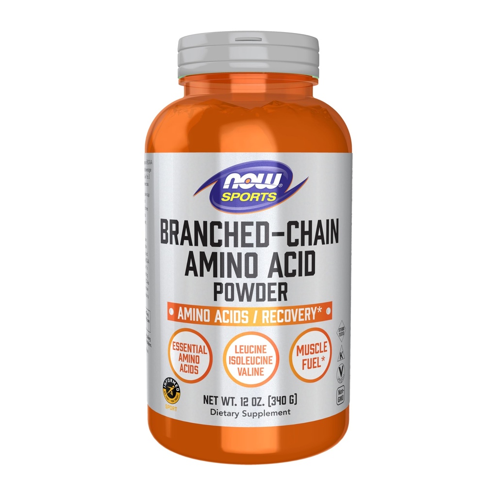 JETZT Lebensmittel Sporternährung, verzweigtkettiges Aminosäurepulver mit Leucin, Isoleucin und Valin, 12-Ounce