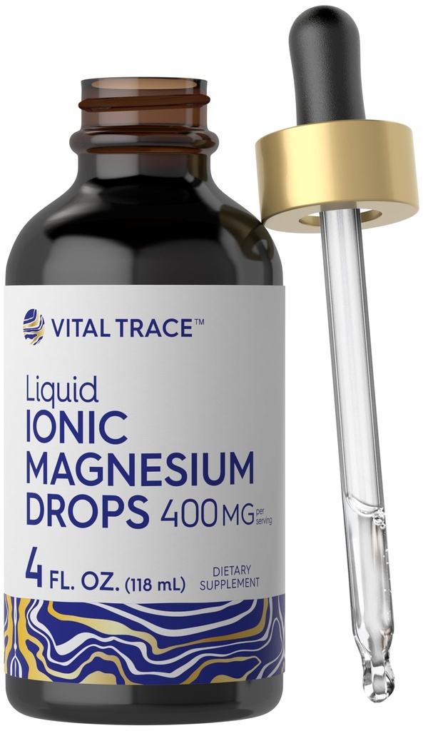 Carlyle Ionic Magnesium Liquid Complex | 400mg | 4 fl oz | Vegetarische Tropfen | Non-GMO & Gluten kostenlose Ergänzung | von Vital Trace