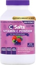 C-Salts Vitamin C Powder Supplement - 100% reines hoch dosiertes gepuffertes Vitamin C-Pulver für Immununterstützung - bio, Sugar-Free, Vegan, Non-GMO, Stomach-Friendly, Mixed Berry 26oz