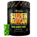 ALPHA LION Superhuman Burn – 2 in 1 Metabolismus Booster Pre Workout und Thermogenic Fat Burner für Männer – Appetite Suppressant und Weight Loss Supplement (21 Servierungen, Sour Gummy Bear)