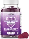 NEU AGE Immunsystem unterstützen Gummi - Sambucus Black Elderberry Gummies mit Vitamin C und Zink (Immune Support 60 Gummis)