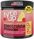 Nutriana Keto Electrolytes Poudre Pas de sucre - Zero Carb & Zero Calorie Electrolyte Drink Mix - Sans sucre Electrolytes pour Poudre d'hydratation - Amande de citronnade de framboise