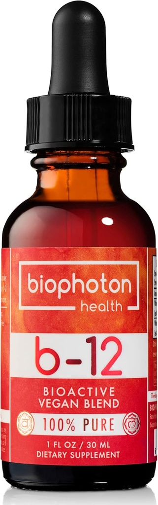 Liposomale Vitamin B12 Flüssige Ergänzung - Bioaktive Methylmischung - Vegan & Non GMO - Organisches Glycerin & Zucker frei (1 Fl Oz)