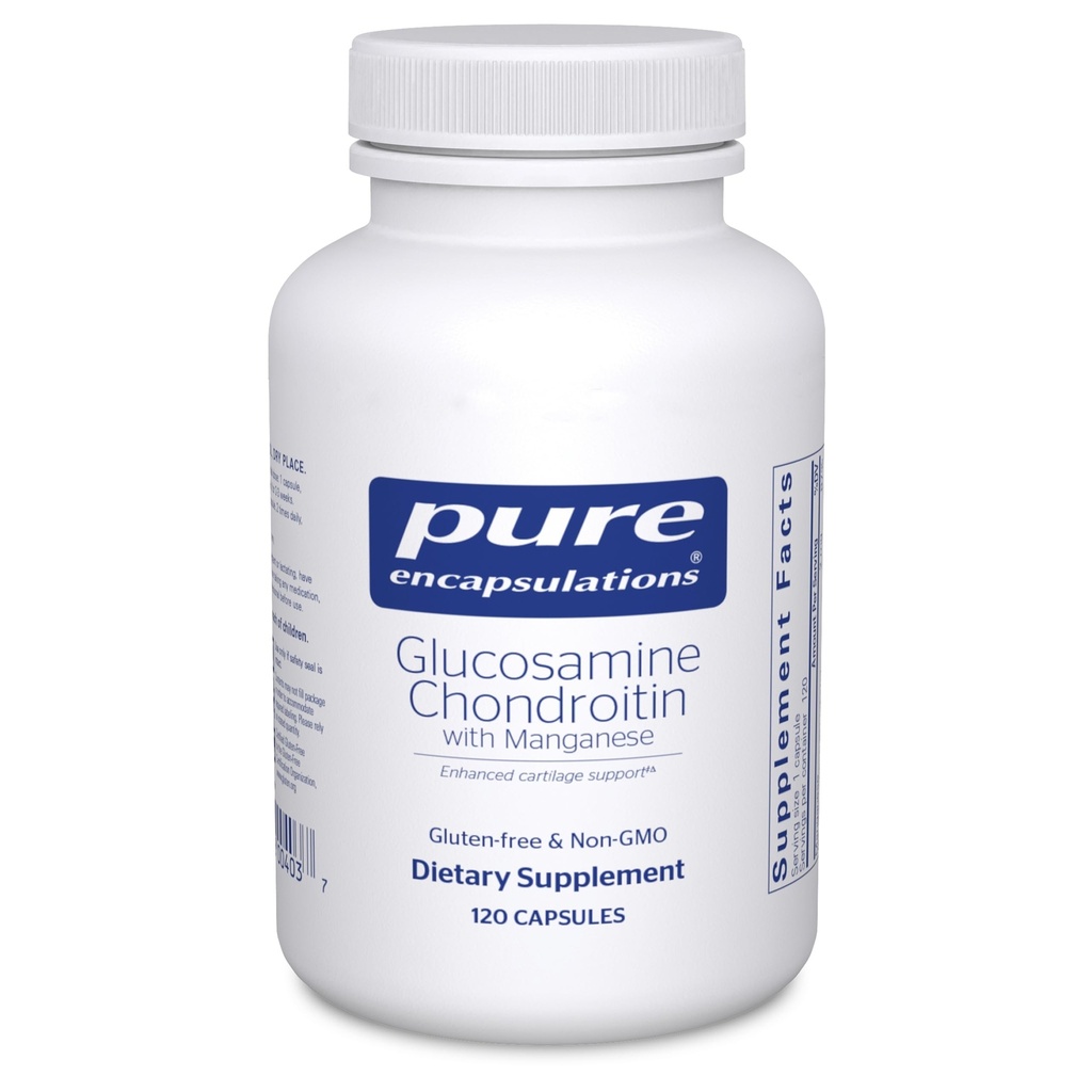 Pure Encapsulations Glucosamine Chondroitin mit Manganese | Ergänzung für Joint Support, Comfort, Mobility, Cartilage Integrity and Health und Connective Tissue* | 120 Kapseln