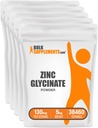 BulkSupplements.com Zink-Glycinat-Pulver - Zink-Ergänzung, Mineral-Ergänzung für Immununterstützung - Glutenfrei, 130mg pro Servierung, 5kg (11 lbs) (Pack mit 5)