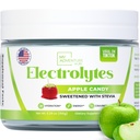 Sucre Zéro - Poudre d'électrolytes de pommes - Hydratation rafraîchissante - Énergie sans caféine avec tous les ingrédients naturels - Vegan, Keto et Paleo - Mélange d'électrolytes sans sucre - avec 30 portions