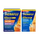 Theraflu Poudre liquide chaude de soulagement du froid sévère Combo: 12ct Daytime/Nuittime Miel Lemon Flavor + 6ct Daytime Miel Ginger Flavor