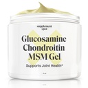 Glucosamine Chondroitin MSM Gel (4 oz) - with Glucosamine, Chondroitin, MSM & Bromelain to Support Joint Health– for Women & Men (90 Day Supply)