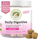 Wholistic Pet Organics: Probiotic Chews for Dogs Digestive Health - 60 Count - Dog Probiotics and Digestive Enzymes - unterstützen Gut Health Immune Supplement verhindert Hunde Verdauungsprobleme
