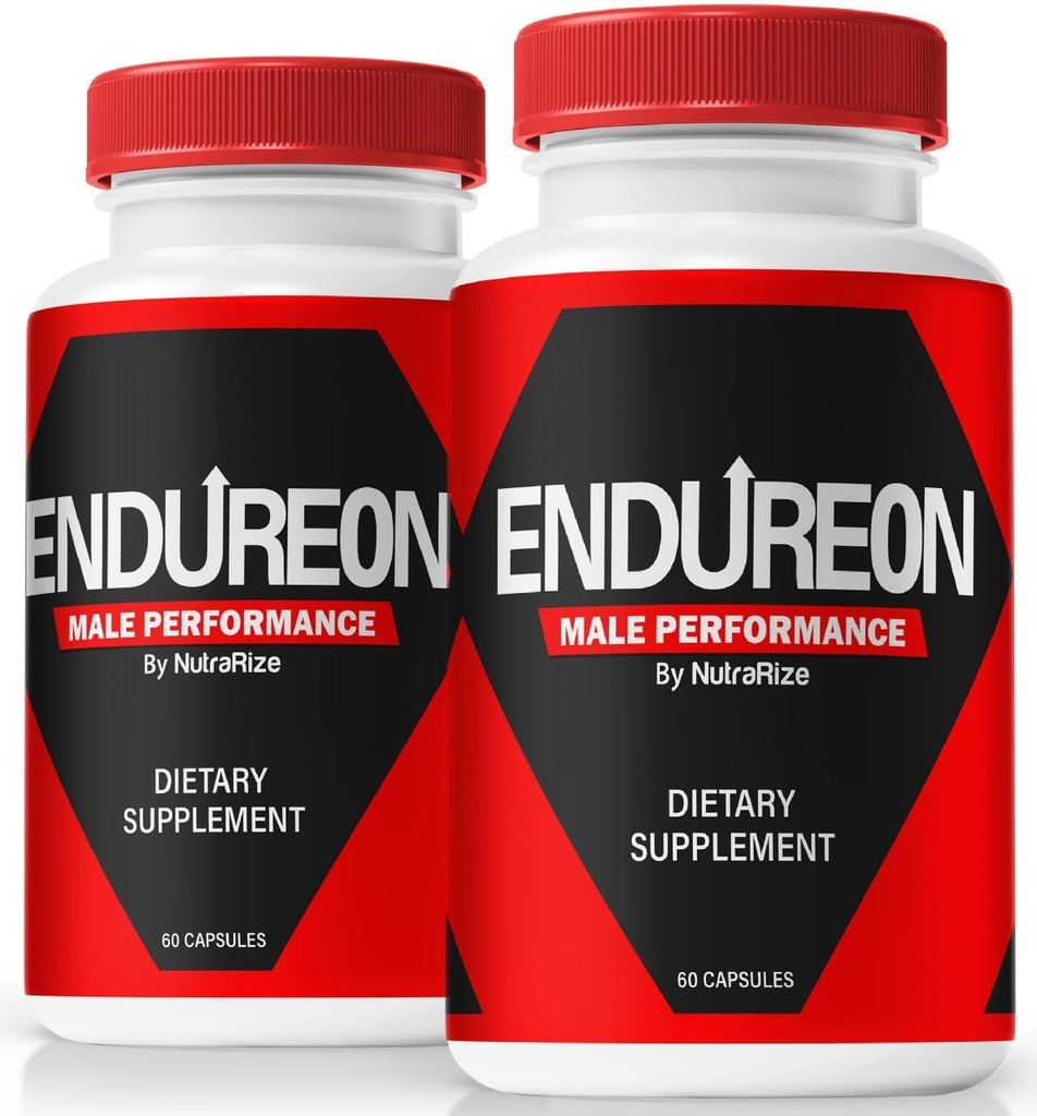 NutraRize (2 Pack) Endureon Pillen – Tägliche Unterstützung Formel mit Premium-Zutaten, um Männer Energie, Leistung und jeden Tag Wellness | Easy-to-Take Kapseln (120 Kapseln)