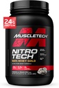 MuscleTech Whey Protein Powder , Nitro-Tech Whey Gold Protein Powder , Whey Protein Isolate Smoothie Mix , Protein Powder for Women & Men, Cookies and Cream, 2 lb (28 Servings) - Paket kann variieren