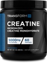 TransformHQ Creatin Monohydrat-Pulver (60 Servierungen) Entflammt - 5000mg pro Servierung