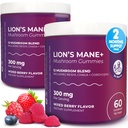 DR. MORITZ Lions Mane Gummies for Adults and Kids 4+ - Mushroom Gummies with 12-in-1 Blend Including Reishi & Chaga - Lions Mane for Kids and Adults - No Sugar Added, Non-GMO (120 Count)