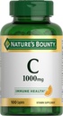 Natur Bounty Vitamin C 1000mg, Immununterstützungsergänzung, Leistungsstarkes Antioxidans, 1 Packung, 100 Caplets