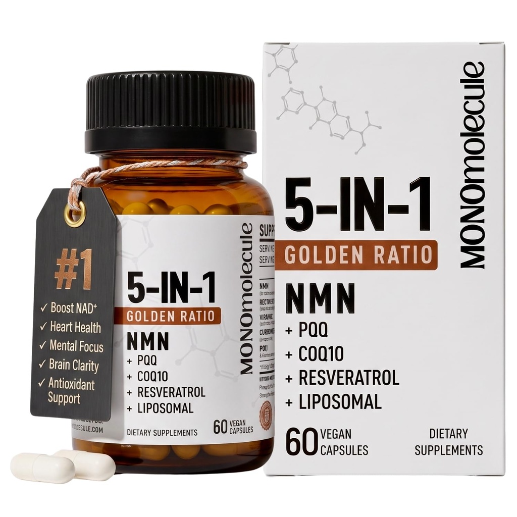 NAD+ with PQQ | Energy Optimizer, Mitochondrial ATP Support |10x Absorption