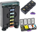 Wöchentliche Pille Organizer 7 Tage 4 Mal pro Tag, große Pille Box Organizer mit Schublade Designed, Tägliche Pille Organizer Medizin, Medikamente, Vitamine und Fischöle (schwarz)