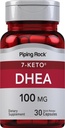 Piping Rock DHEA Ergänzung für Frauen und Männer | 100mg | 30 Kapseln | 7-Keto | Dehydroepiandrosterone | Non-GMO, Glutenfrei