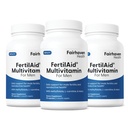 Fairhaven Santé 3 mois fertilAid d'approvisionnement pour les hommes supplément de fertilité masculine prénatale , le compte et le soutien de la mobilité préconception pour lui , le soutien de la fertilité comprend , Zinc , et Folate , 90 capsules