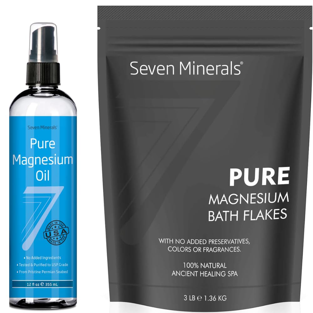 Sieben Mineralien reines Magnesiumöl und reines Magnesiumbad Flakes