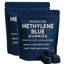 Methylene Blue Gummies, 5mg of Methylene Blue Per Gummy for Sustained Energy, Mental Clarity, Lifted Mood, Sharper Focus, 99.9% Pure, 30 Gummies Per Bag (2)