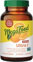 MegaFood Ultra C 400 mg - Supplément de soutien immunitaire végétalien avec vitamine C, fait avec des aliments réels incluant brocoli, carotte, canneberge et riz brun, sans gluten, casher - 60 comprimés, 60 portions