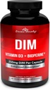 DIM Supplement 250mg mit Vitamin D3 Plus BioPerine - Diindolylmethan Menopause & Estrogen Unterstützung, Hormon Balance Unterstützung für Frauen und Männer - 90 Vegetarische Caps