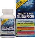 Applied Nutrition Healthy Brain All-Day Focus - 50 Tablets - Powerful 3-in-1 Brain Booster with Turmeric Extract - 25 Servings