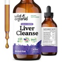 Teinture de désintoxication du foie sauvage et biologique - Thistle de lait, complexe de racines de dandelion - Supplément de soutien du foie liquide - Lait végétalien, sans sucre et sans alcool