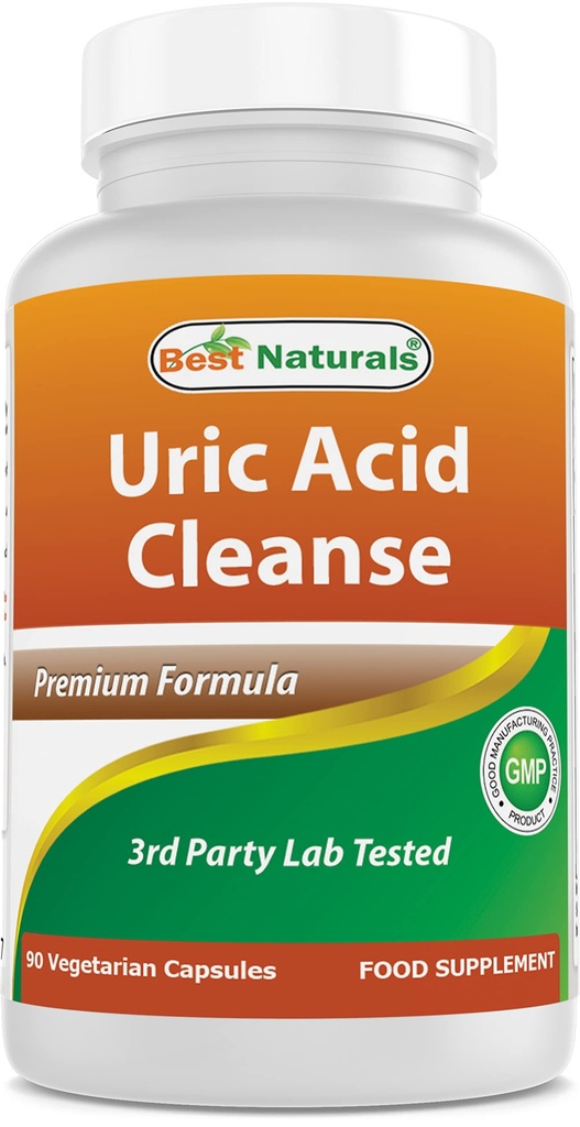 Best Naturals Uric Acid Cleanse Vitamine für Männer und Frauen - 90 Veggie Kapseln (90 Count (Pack von 1))