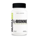 NutraBio L-Arginine Supplément, 750mg – Précurseur à oxyde nitrique, soutient le flux sanguin, la santé vasculaire et la croissance musculaire- L Arginine Suppléments pour hommes et femmes- 120 Capsules