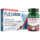 Produits de pureté Flexuron Formule de joint + B-12 Energy Melt Flexuron (huile de krill, acide hyaluronique à faible poids moléculaire, astaxanthine) - B12 Energy Melt (méthylcobalamine B12, vitamine D3, biotine +Plus)