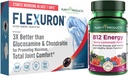 Purity Products Flexuron Joint Formula + B-12 Energy Melt Flexuron (Krillöl, geringe Molmasse Hyaluronsäure, Astaxanthin) - B12 Energy Melt (Methylcobalamin B12, Vitamin D3, Biotin +Mehr)