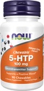 MAINTENANT compléments alimentaires, 5-HTP (5-hydroxytryptophane) 100 mg, soutien aux neurotransmetteurs*, 90 croustilles