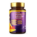 AJS Alpha GPC Nootropic Brain Supplement,Phosphatidylserine,St. John'sWort Ginkgo Biloba,Ashwagandha,Bacopa Monnieri,Pterostilbene,Magnesium Glycinate,Ginkgo Biloba,5-MTHF,Huperzine A 60CT,90 Kapseln