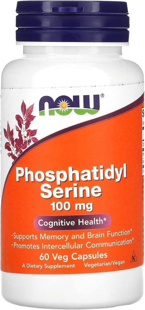 JETZT Lebensmittel Phosphatidyl Serin, 100 mg, 60 Veg Kapseln