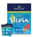 Paquets en poudre de Stevia bio SweetLeaf - Adoucisseur de calories zéro avec extrait de Stevia Leaf, sans additif artificiel, sans sucre, sans kéto, sans OGM, sans gluten - 70 paquets (paquet de 1)