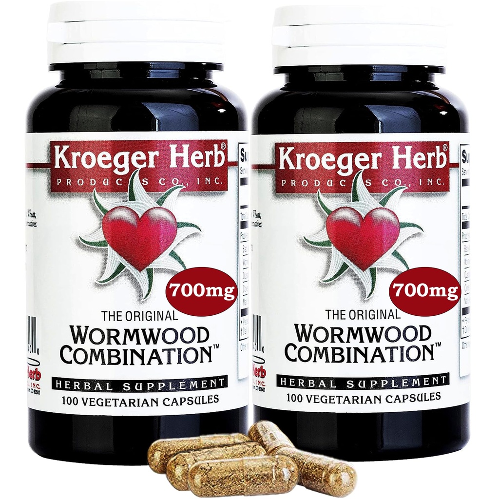2 Pack -Kroeger Wormwood Combinaison, 100 V-Cap