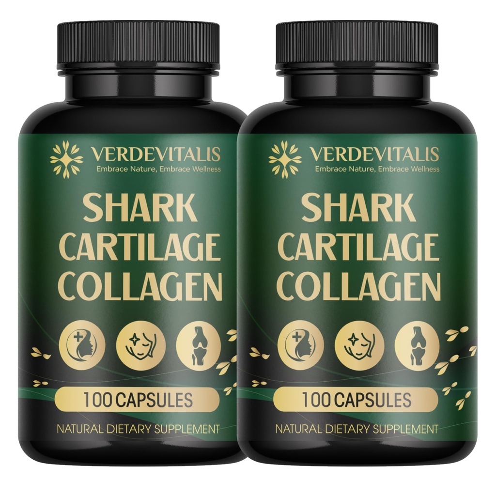 Fish Collagen Peptides Capsules – 200 Capsules | 2-Pack Collagen | Supports Hair, Skin, Nails, Joints & Bones | Gluten-Free, Non-GMO | Made in USA