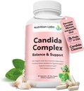 Candida Cleanse Supplement für Balance & Support, Candidase Detox, Women & Men. Gut Health & Flora, pH-Wert, Darmgesundheit. Lactospore® Probiotics. Antihefe-Überwuchs W/ Oregano, Caprylsäure