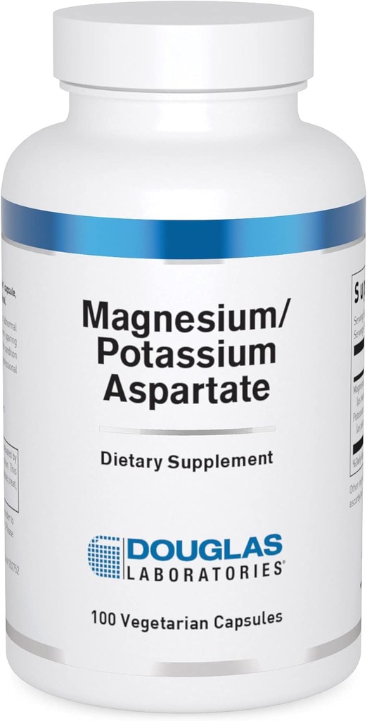 Douglas Laboratories Magnesium/Potassium Aspartate | Unterstützt Herz-Kreislauf-Gesundheit und Skelett Muskelkontraktilität | 100 Kapseln