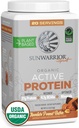 Sunwarrior Organic Plant Based Protein Powder | Vegan Organic Protein Powder with BCAAs Plus Recovery Minerals & Botanicals | Non-GMO Soy Dairy & Gluten Free (Chocolate Peanut Butter, 20 Portionen)